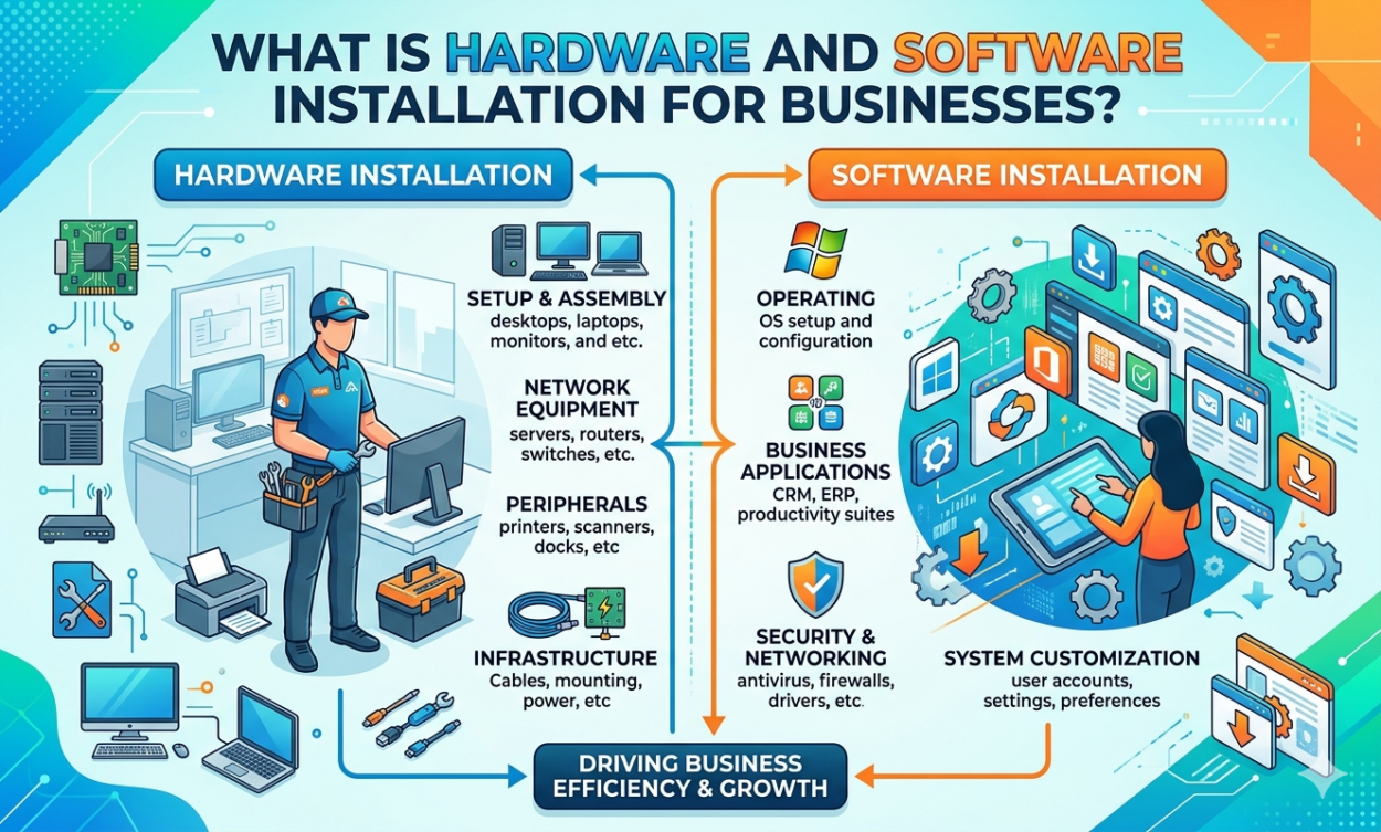 What Is Hardware and Software Installation for Businesses?