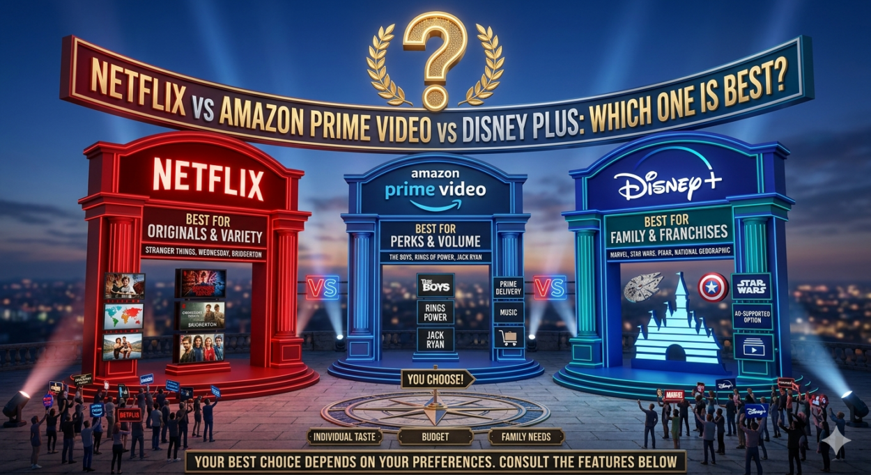 Netflix vs Amazon Prime Video vs Disney Plus: Which One Is Best?