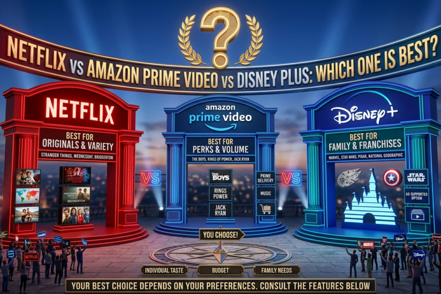 Netflix vs Amazon Prime Video vs Disney Plus: Which One Is Best?