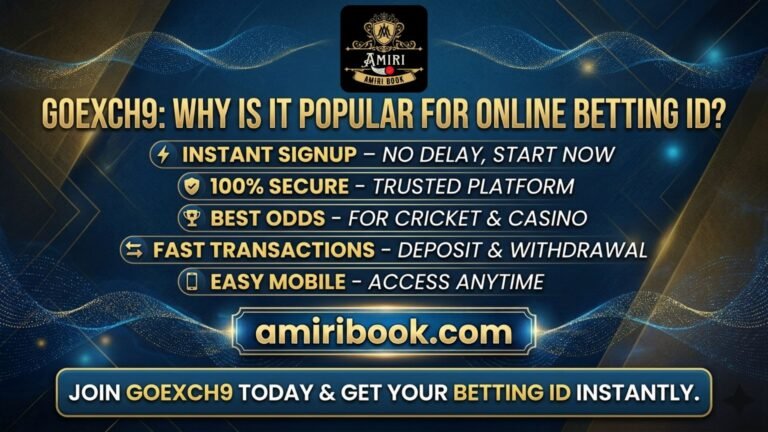 Goexch9 betting ID provider known for reliability fast access and seamless gaming experience