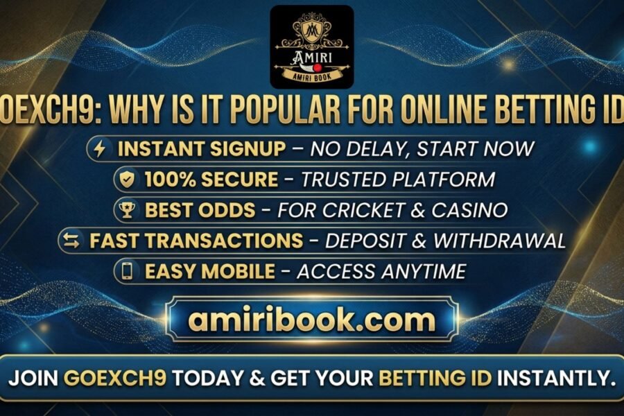 Goexch9 betting ID provider known for reliability fast access and seamless gaming experience