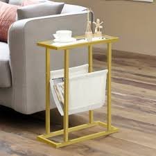 Gold Side Table with Elegant Storage for Sophisticated UK Homes