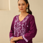 cotton chikankari kurta set