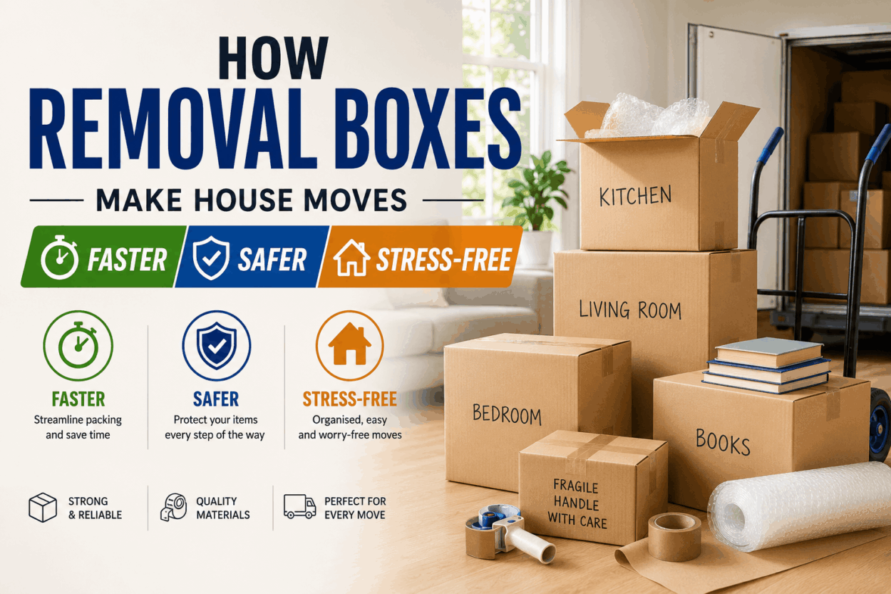 How Removal Boxes Make House Moves Faster, Safer, and Stress-Free