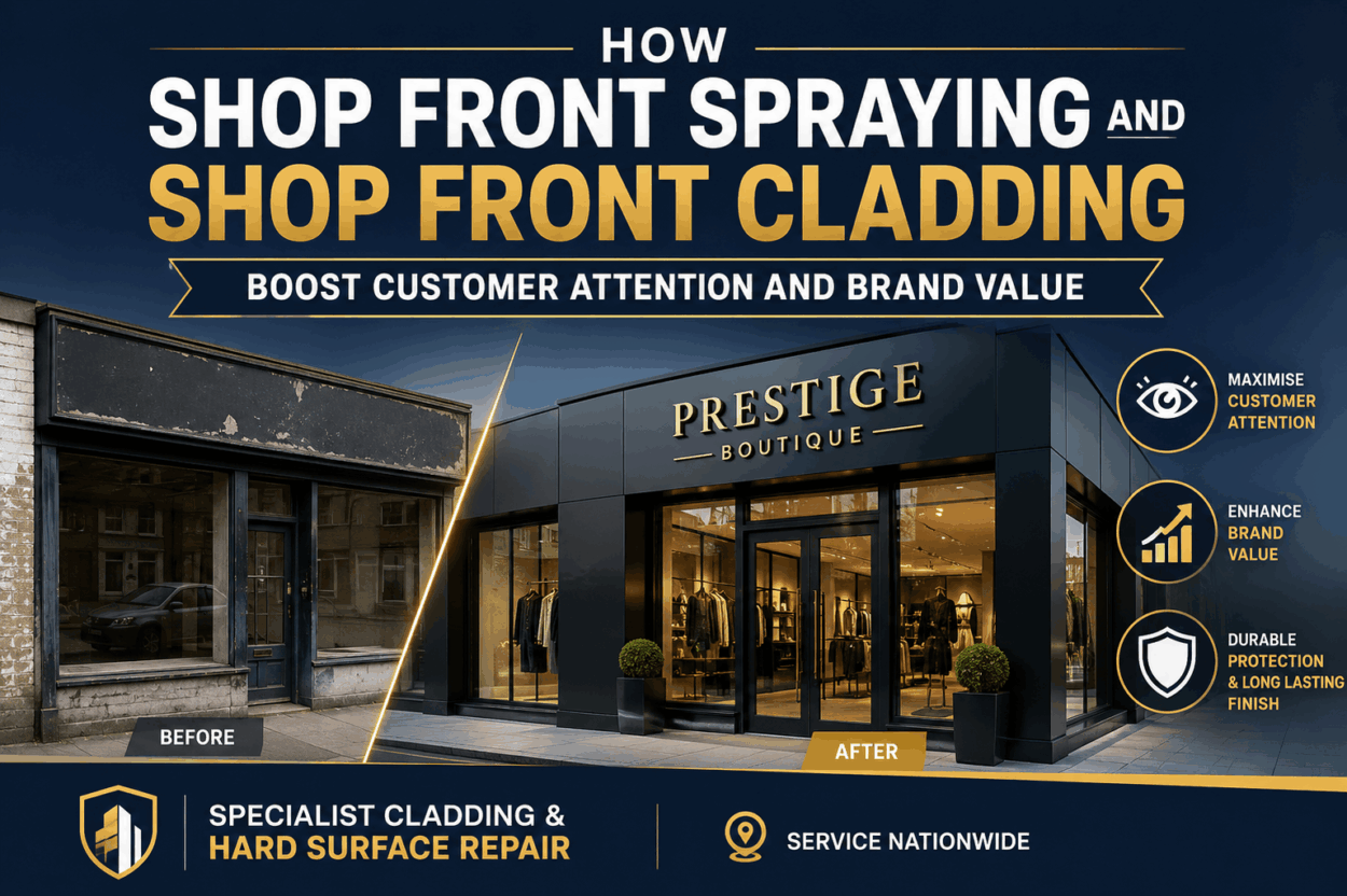 How Shop Front Spraying and Shop Front Cladding Boost Customer Attention and Brand Value