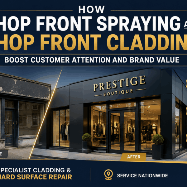 How Shop Front Spraying and Shop Front Cladding Boost Customer Attention and Brand Value