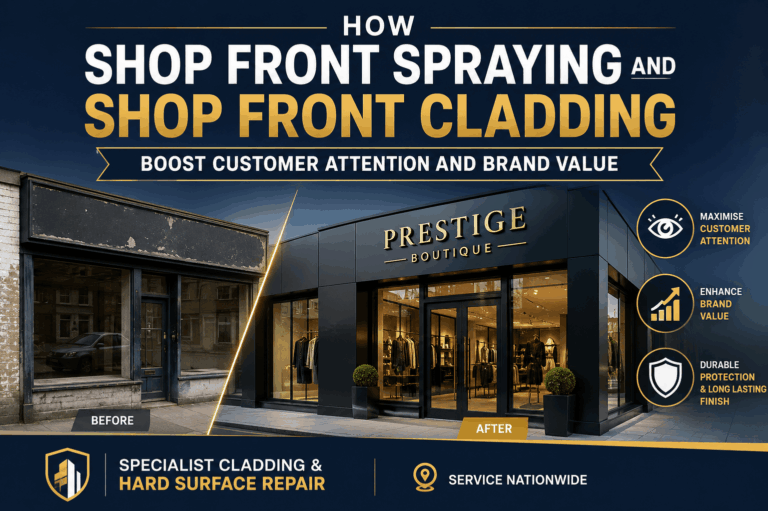 How Shop Front Spraying and Shop Front Cladding Boost Customer Attention and Brand Value