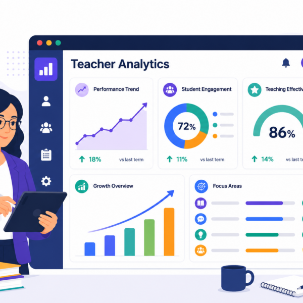 Teacher Analytics dashboard used by schools to monitor and improve teaching quality.