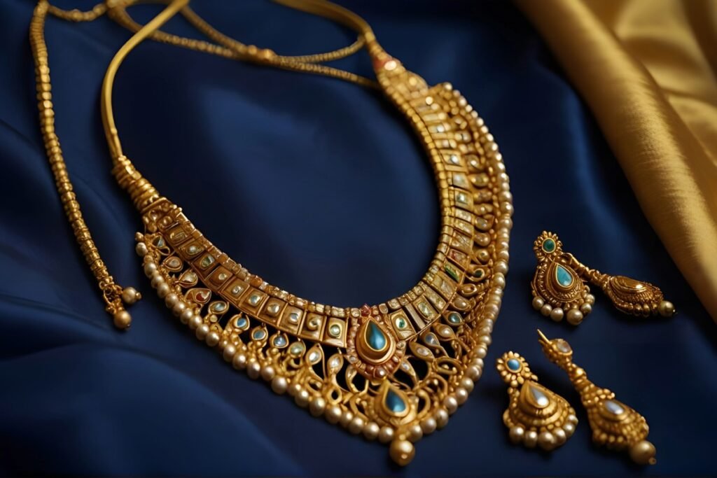 Indian traditional gold jewellery
