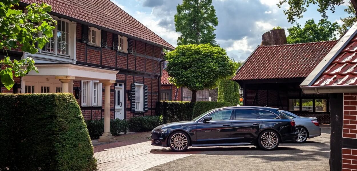 Parking lot in Mitchellville