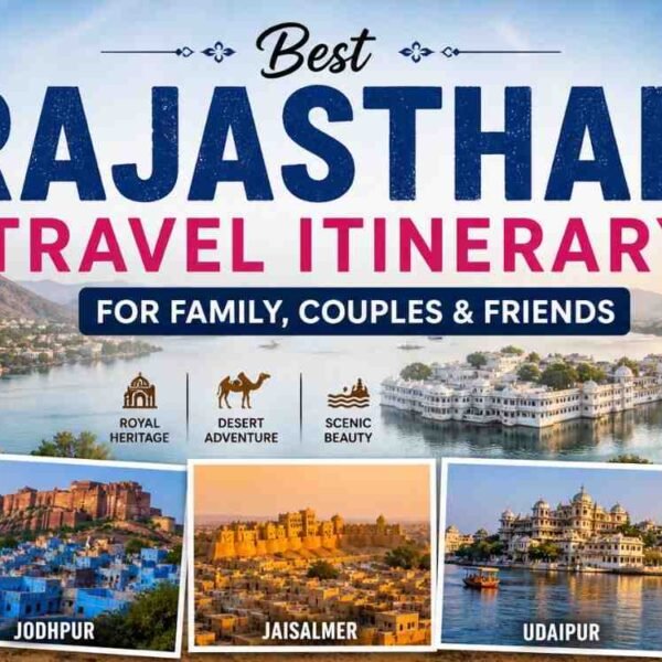 Best Rajasthan travel itinerary covering Jaipur Jodhpur Jaisalmer Udaipur for family couples and friends
