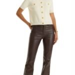 women's black coated jeans