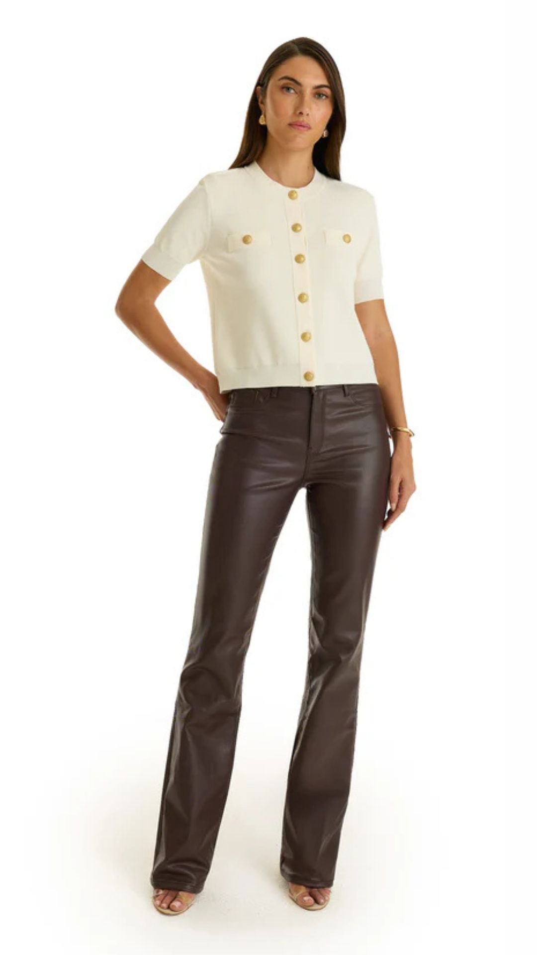 women's black coated jeans