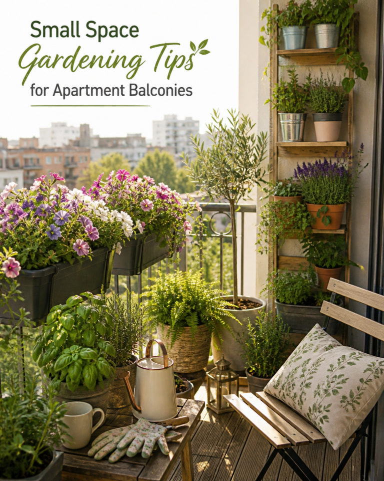 Small Space Gardening Tips for Apartment Balconies