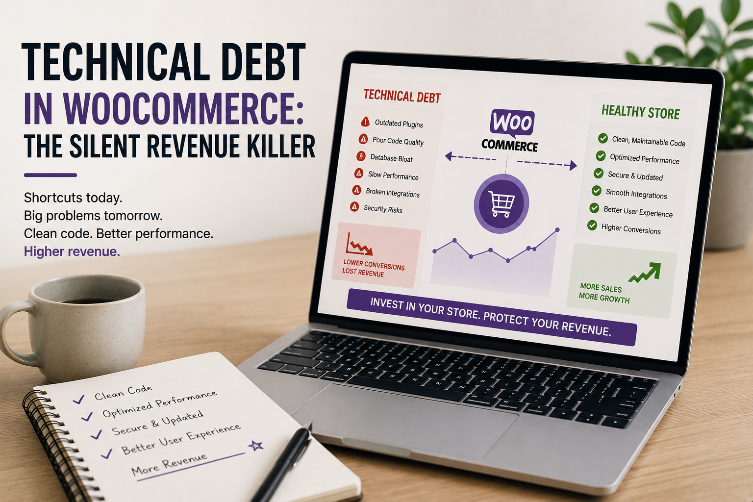 Technical debt in WooCommerce overview