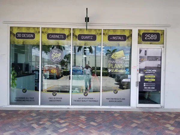Window Signs Graphics in Miami