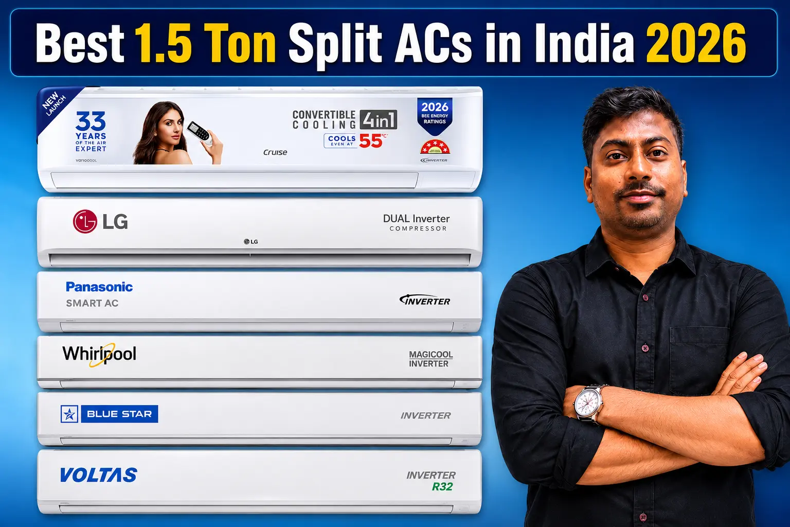 Best 1.5 Ton Split ACs in India 2026