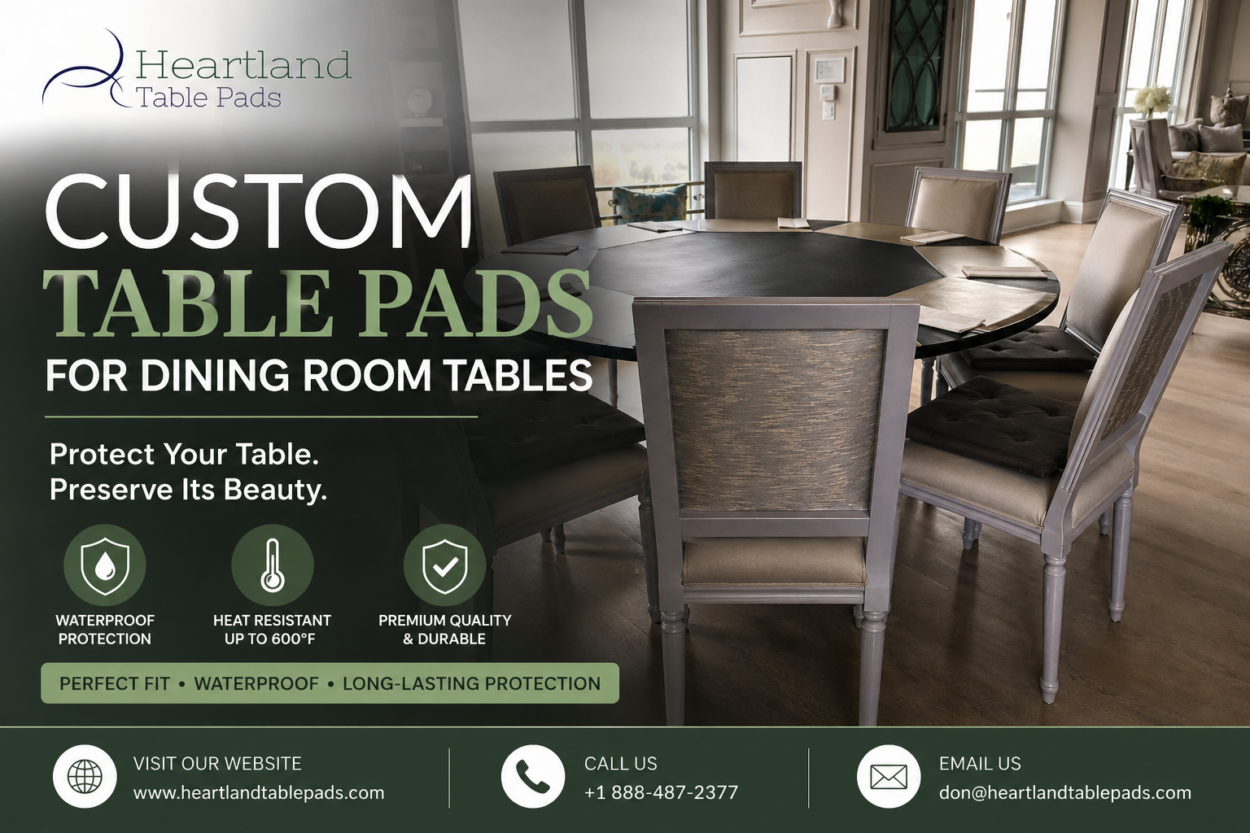 custom table pads for dining room tables