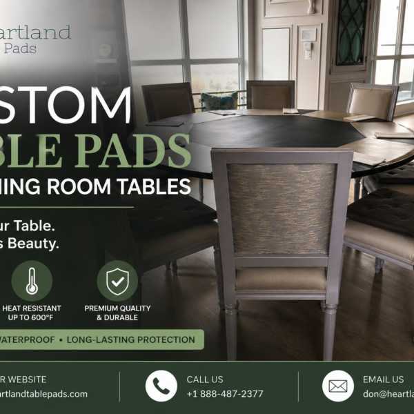 custom table pads for dining room tables