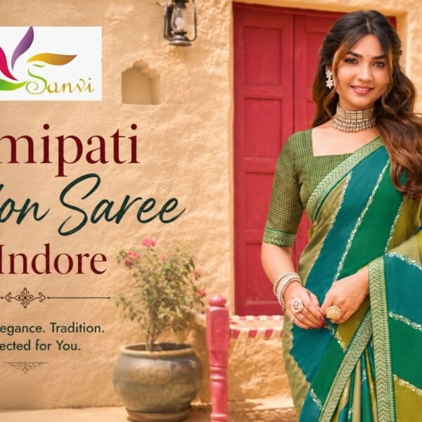 laxmipati-green-chiffon-saree-indore