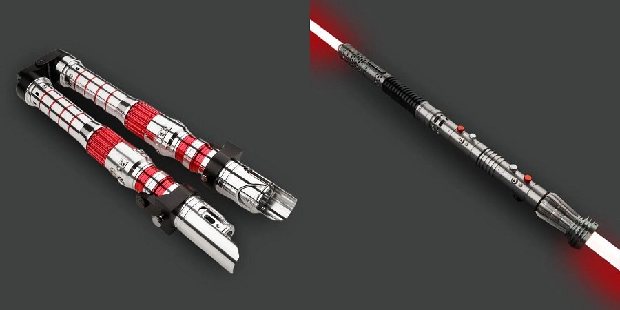 sith double bladed lightsaber