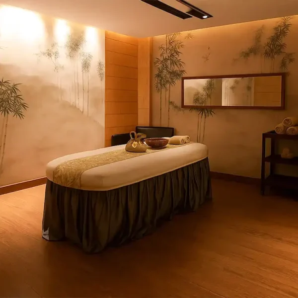 luxurious spa room at tattva spa in udaipur