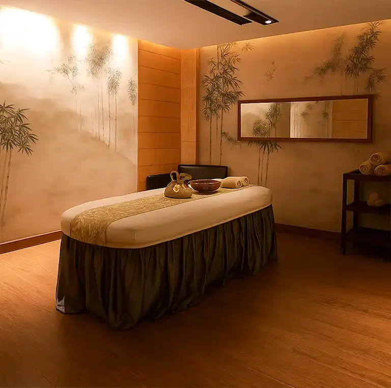 luxurious spa room at tattva spa in udaipur